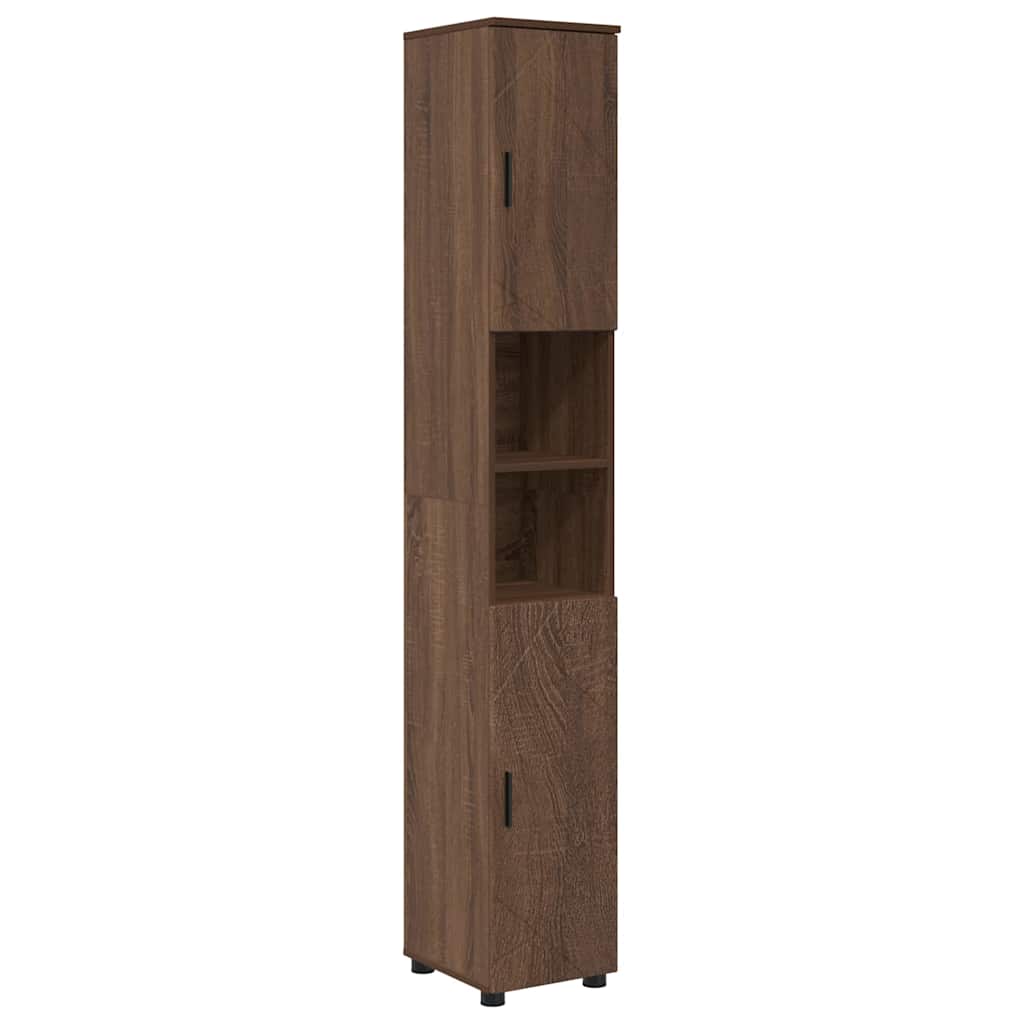Bathroom Furniture Set 4 pcs Brown oak 61 x 35 x 64 cm