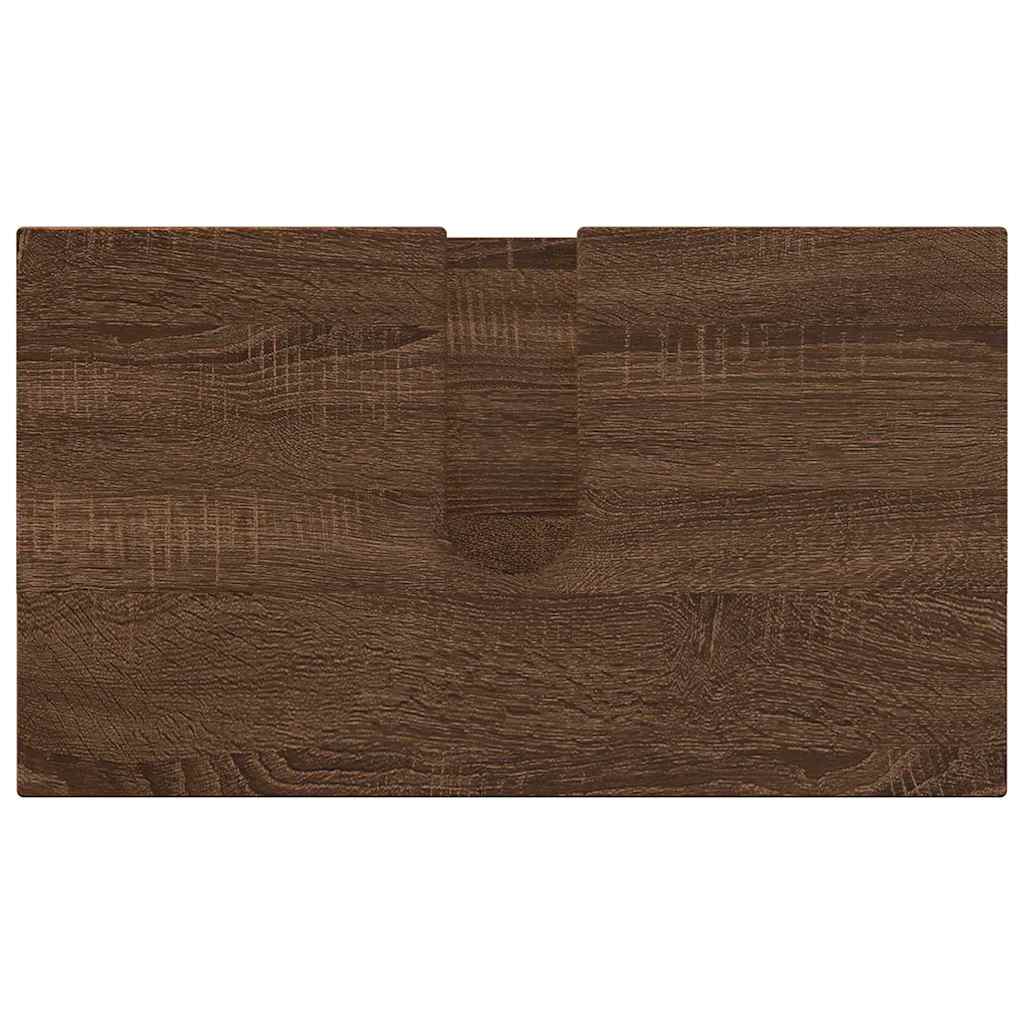 Bathroom Furniture Set 4 pcs Brown oak 61 x 35 x 64 cm