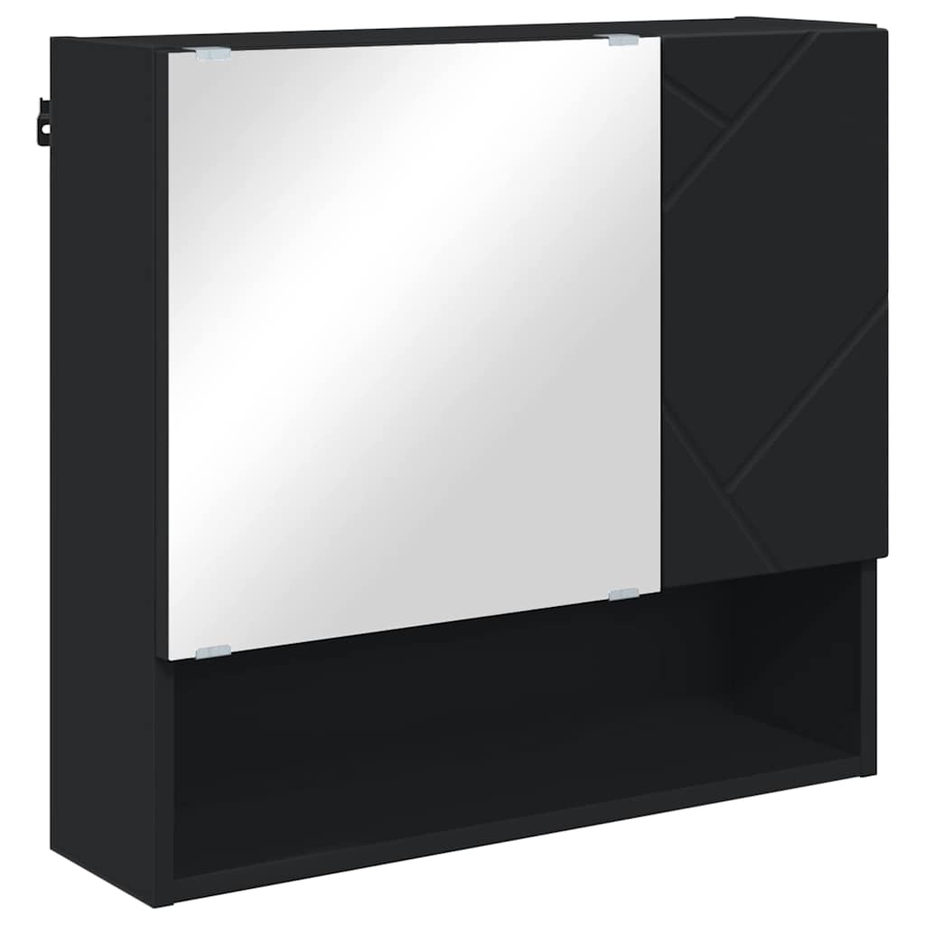 Bathroom Furniture Set Wall-mounted 5 pcs Black 61 x 35 x 64 cm
