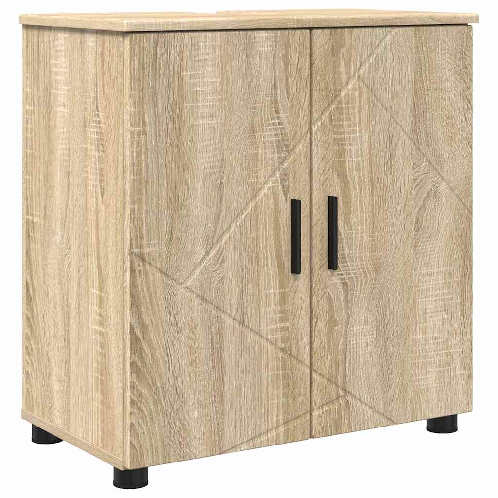 Bathroom Furniture Set 5 pcs Sonoma oak 61 x 35 x 64 cm