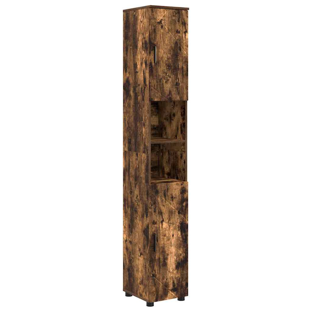 Bathroom Furniture Set 5 pcs Smoked oak 61 x 35 x 64 cm
