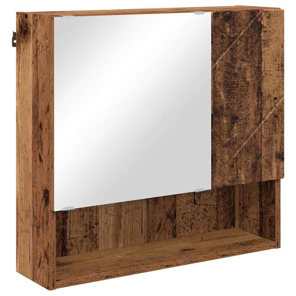 Bathroom Furniture Set with Door 5 pcs Old wood 61 x 35 x 64 cm