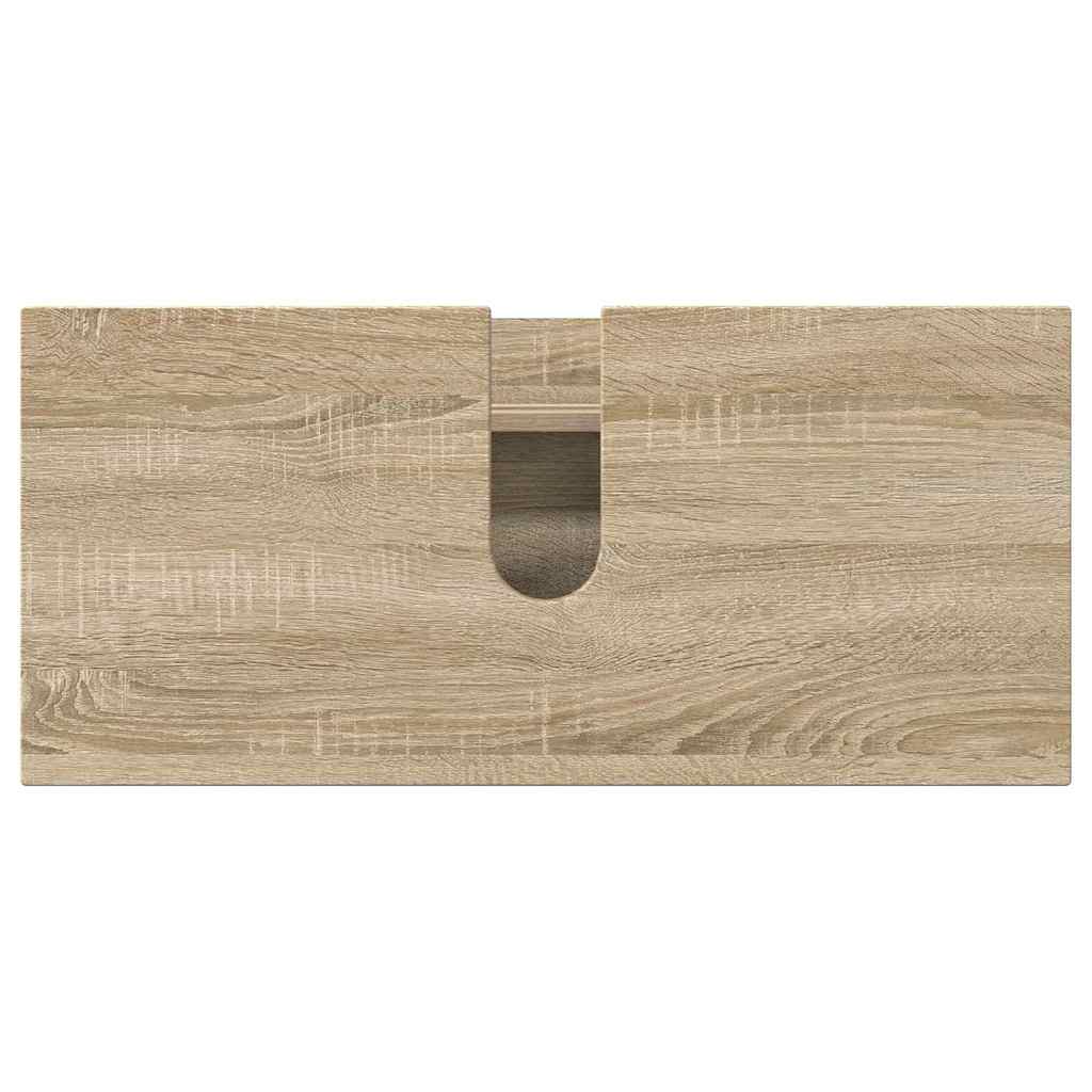 Bathroom Furniture Set 2 pcs Sonoma oak 76.5 x 35 x 64 cm
