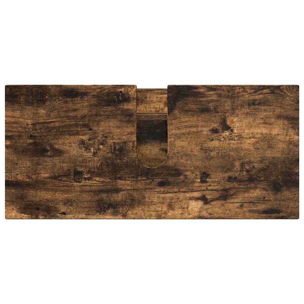 Bathroom Furniture Set 2 pcs Smoked oak 76.5 x 35 x 64 cm