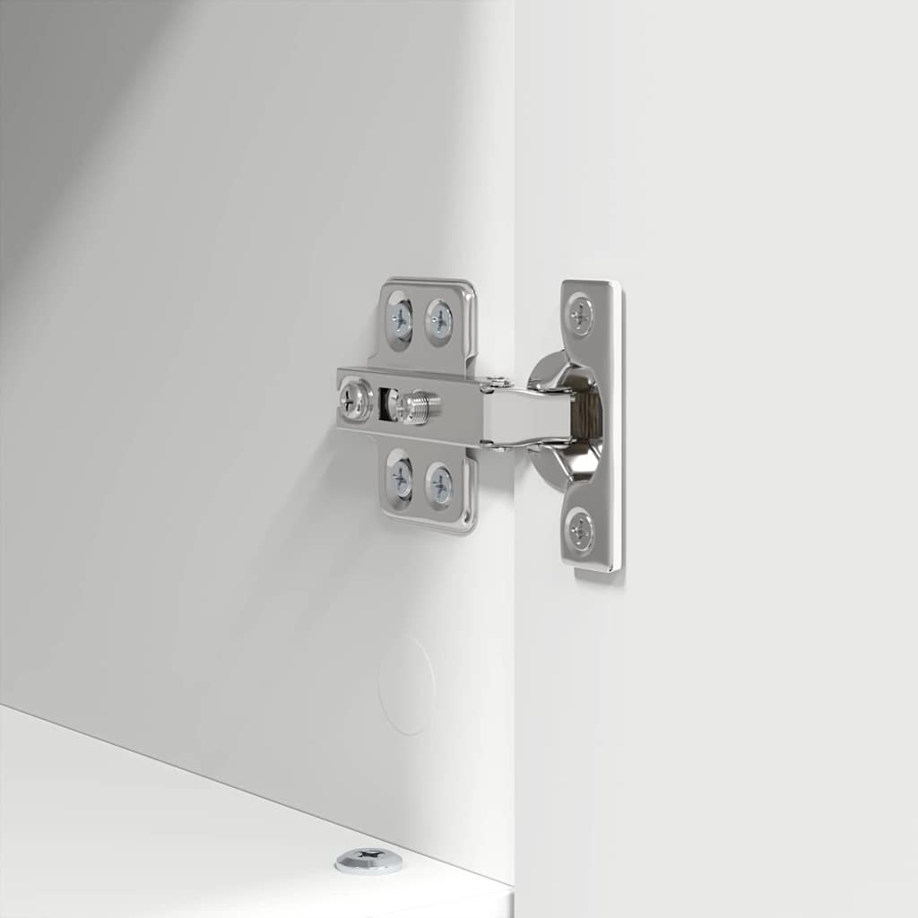 Bathroom Furniture Set with Shelf 3 pcs White 76.5 x 35 x 64 cm
