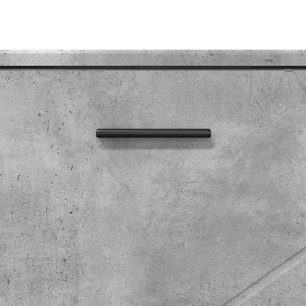 Bathroom Furniture Set 3 pcs Concrete grey 76.5 x 35 x 64 cm