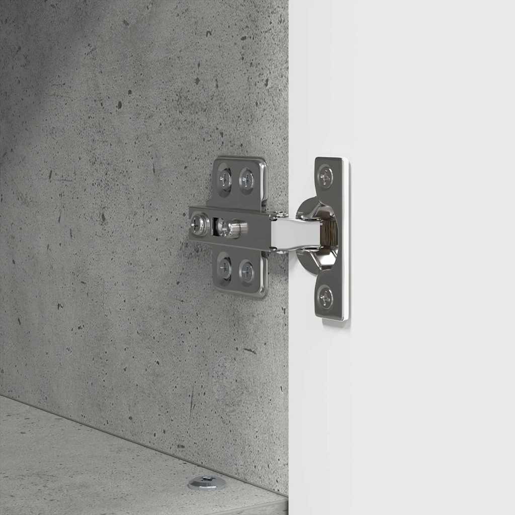 Bathroom Furniture Set with Drawer 3 pcs Concrete Grey