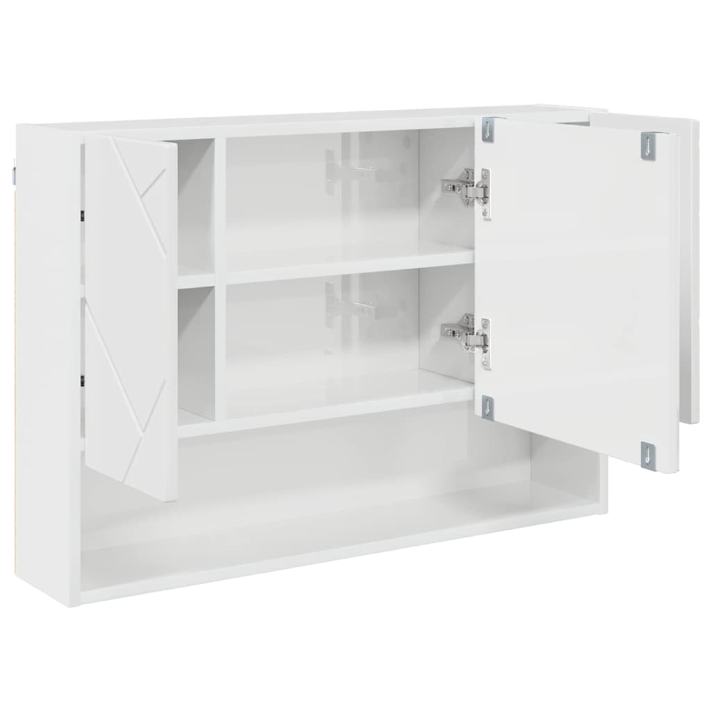 Bathroom Furniture Set 3 pcs High gloss white 76.5 x 35 x 64 cm