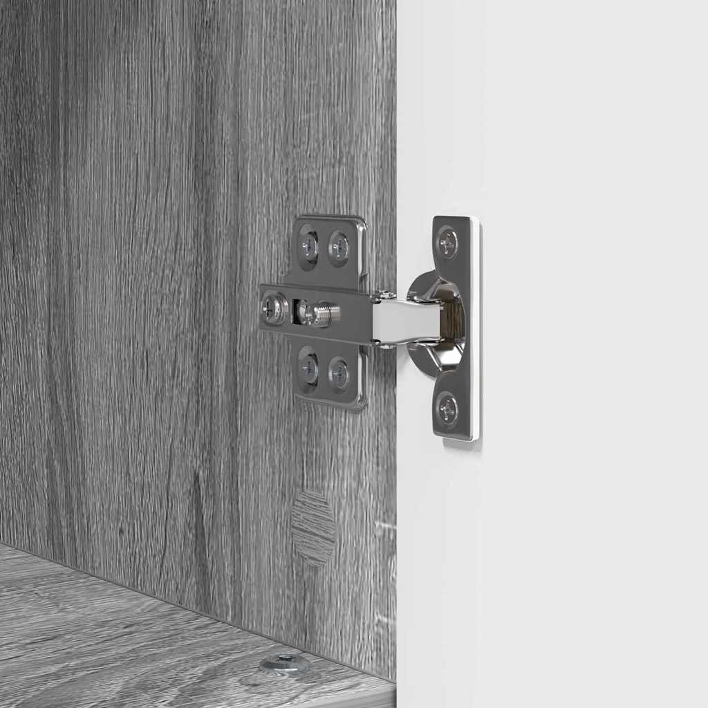 Bathroom Furniture Set with Drawer with Shelf 3 pcs Grey Sonoma