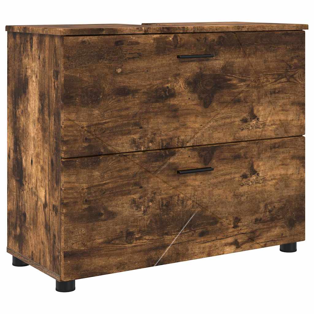 Bathroom Furniture Set 4 pcs Smoked oak 30 x 35 x 192 cm