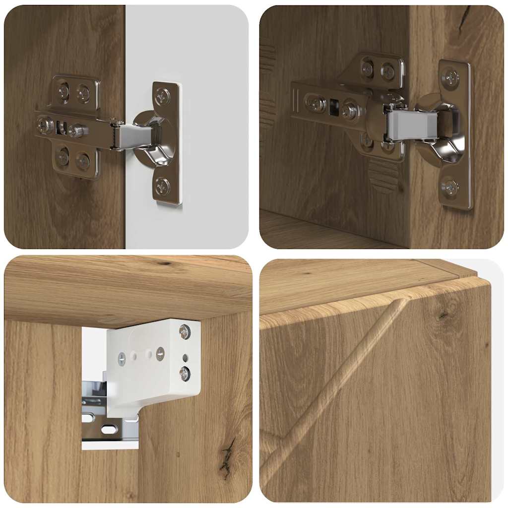 Bathroom Furniture Set 4 pcs Artisan oak 30 x 35 x 192 cm