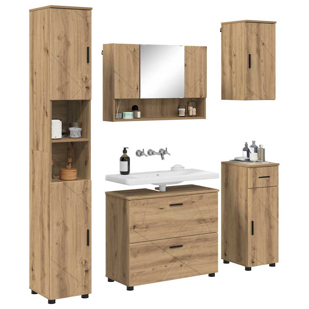 Bathroom Furniture Set 5 pcs Artisan oak 30 x 35 x 192 cm