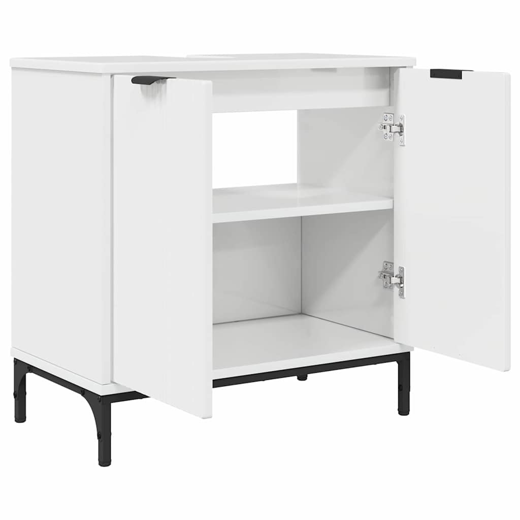 Bathroom Furniture Set 2 pcs High gloss white 39.5 x 36 x 88 cm