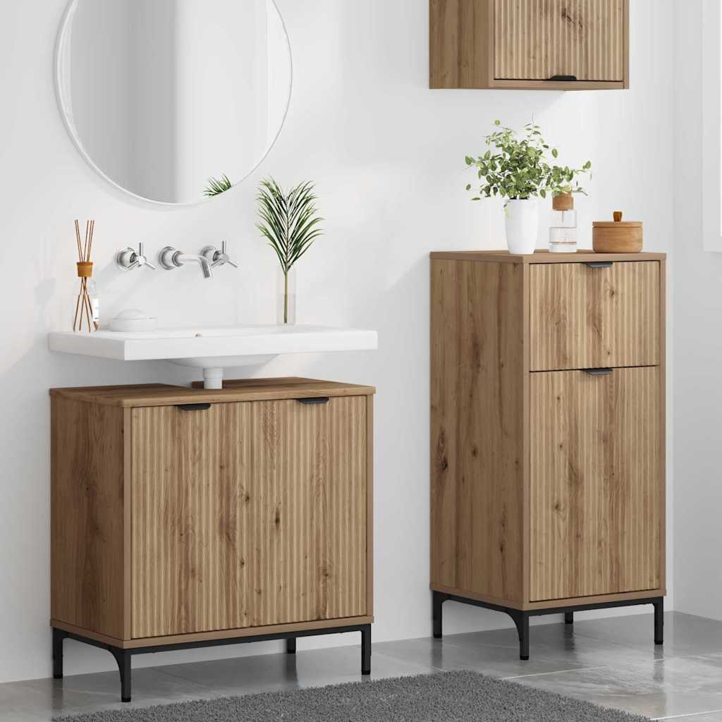 Bathroom Furniture Set 2 pcs Artisan oak 39.5 x 36 x 88 cm
