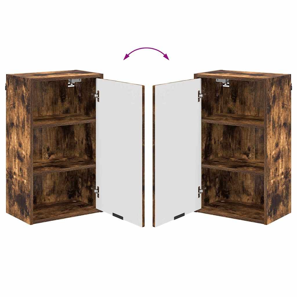 Bathroom Furniture Set Smoked Oak Engineered wood, Metal