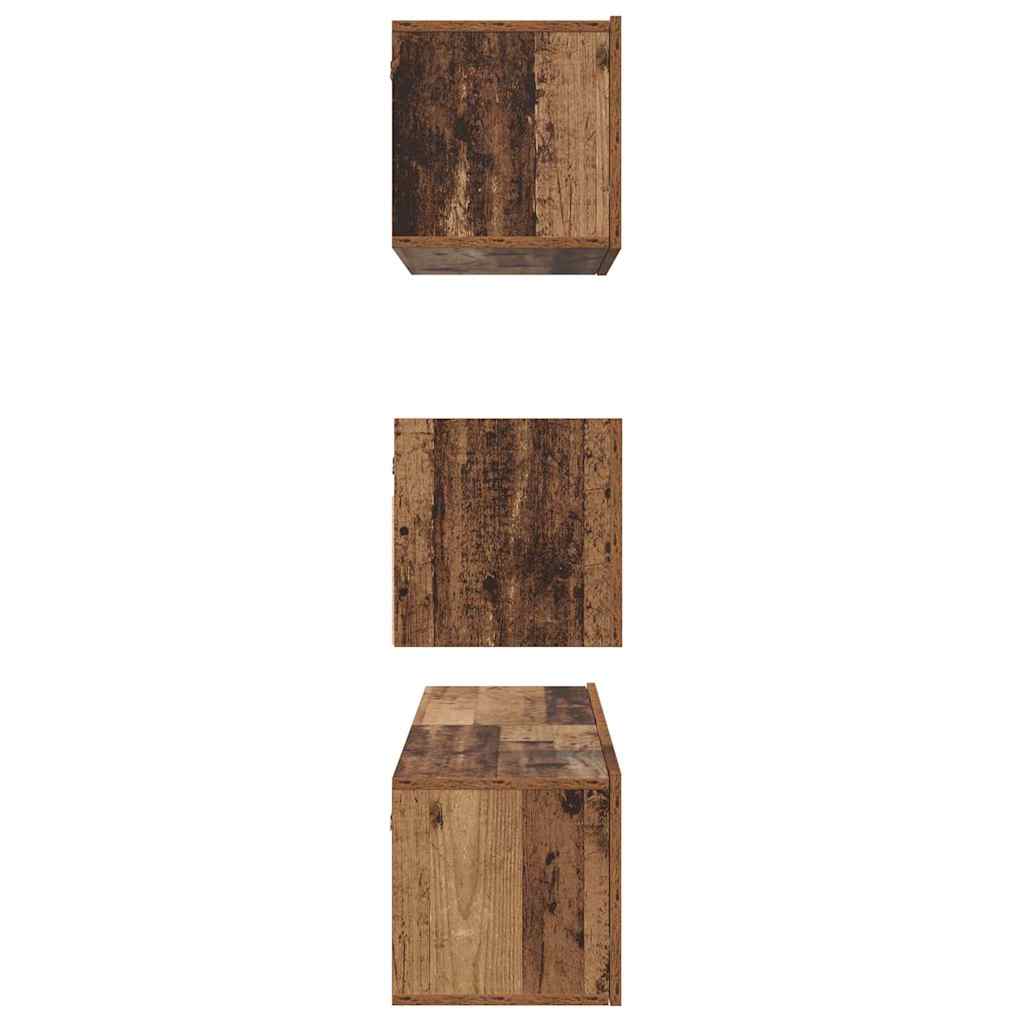 TV Cabinet Set 4 pcs Old wood 60 x 30 x 30 cm Engineered wood