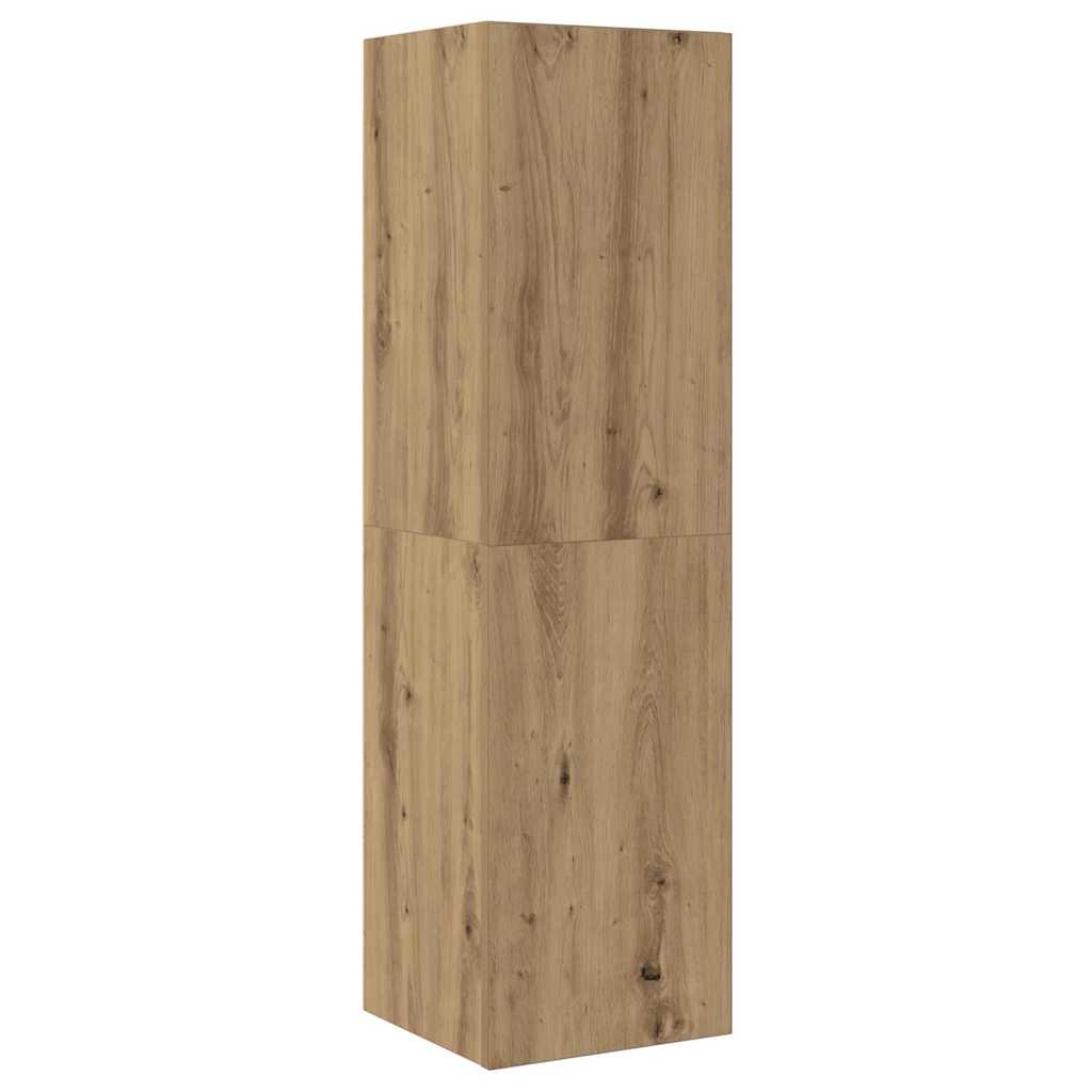 TV Cabinet Set Wall-mounted 4 pcs Artisan oak 200 x 30 x 30 cm