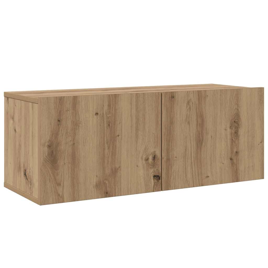 TV Cabinet Set Wall-mounted 5 pcs Artisan oak 100 x 30 x 30 cm