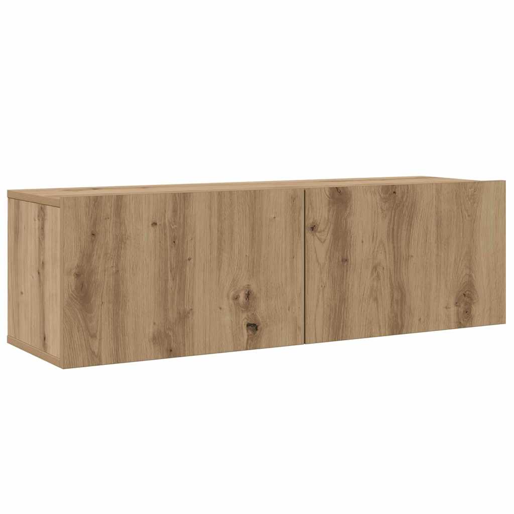 TV Cabinet Set Wall-mounted 5 pcs Artisan oak 100 x 30 x 30 cm