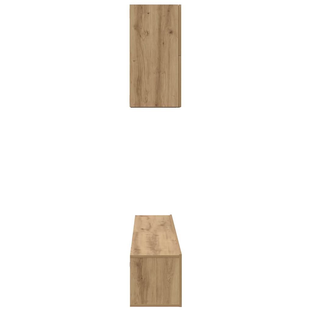 TV Cabinet Set Wall-mounted 5 pcs Artisan oak 100 x 30 x 30 cm