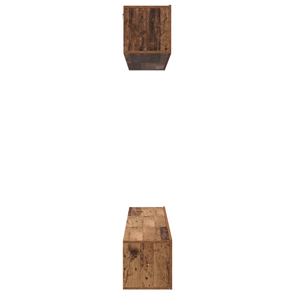TV Cabinet Set 5 pcs Old wood 100 x 30 x 30 cm Engineered wood