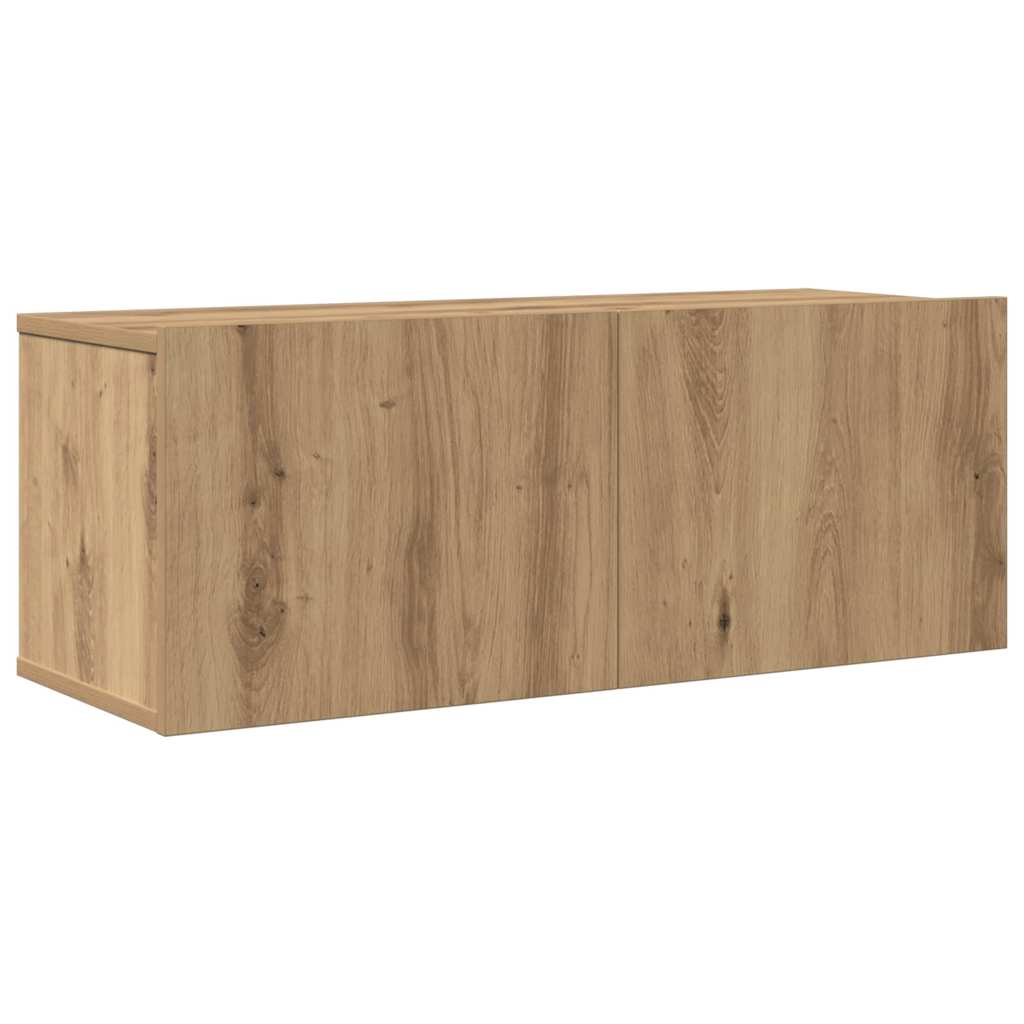 TV Cabinet Set Wall-mounted 6 pcs Artisan oak 200 x 30 x 150 cm