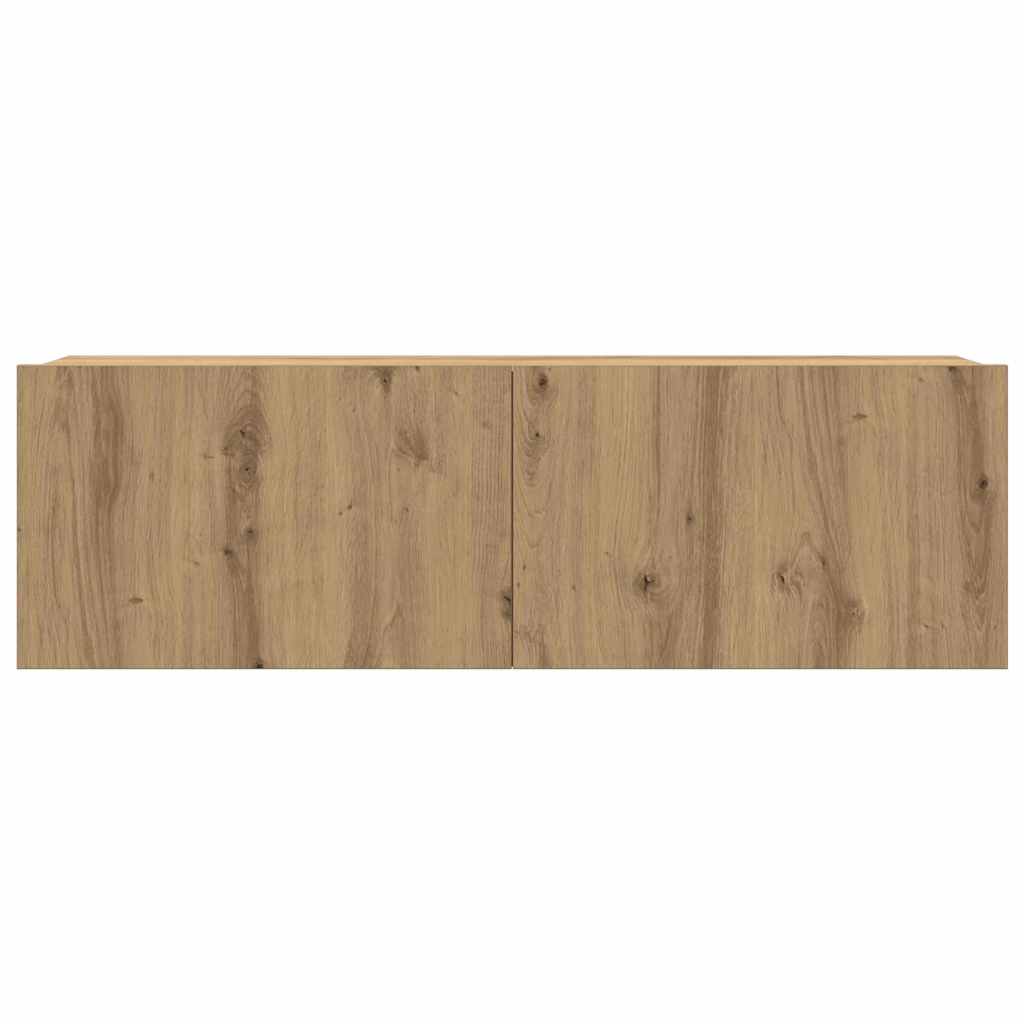TV Cabinet Set Wall-mounted 6 pcs Artisan oak 200 x 30 x 150 cm