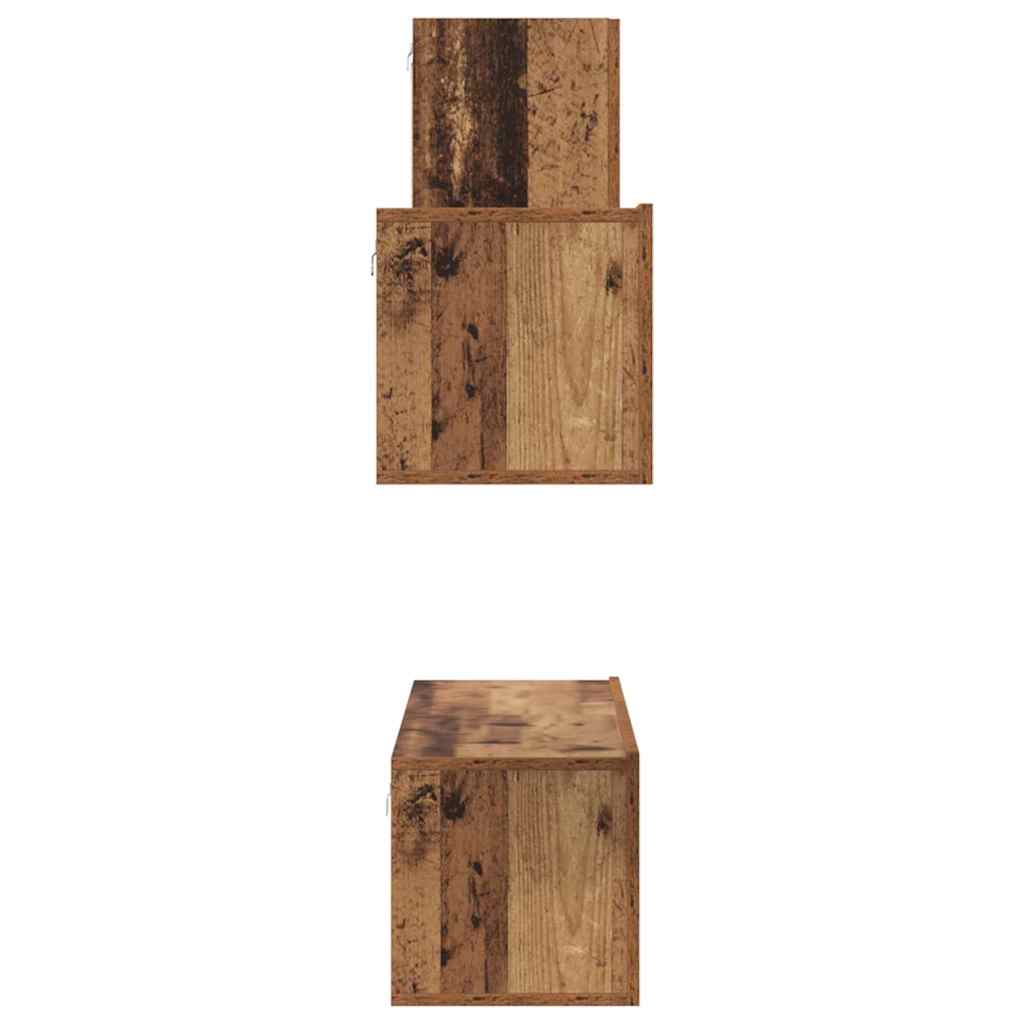 TV Cabinet Set 4 pcs Old wood 30.5 x 30 x 60 cm Engineered wood