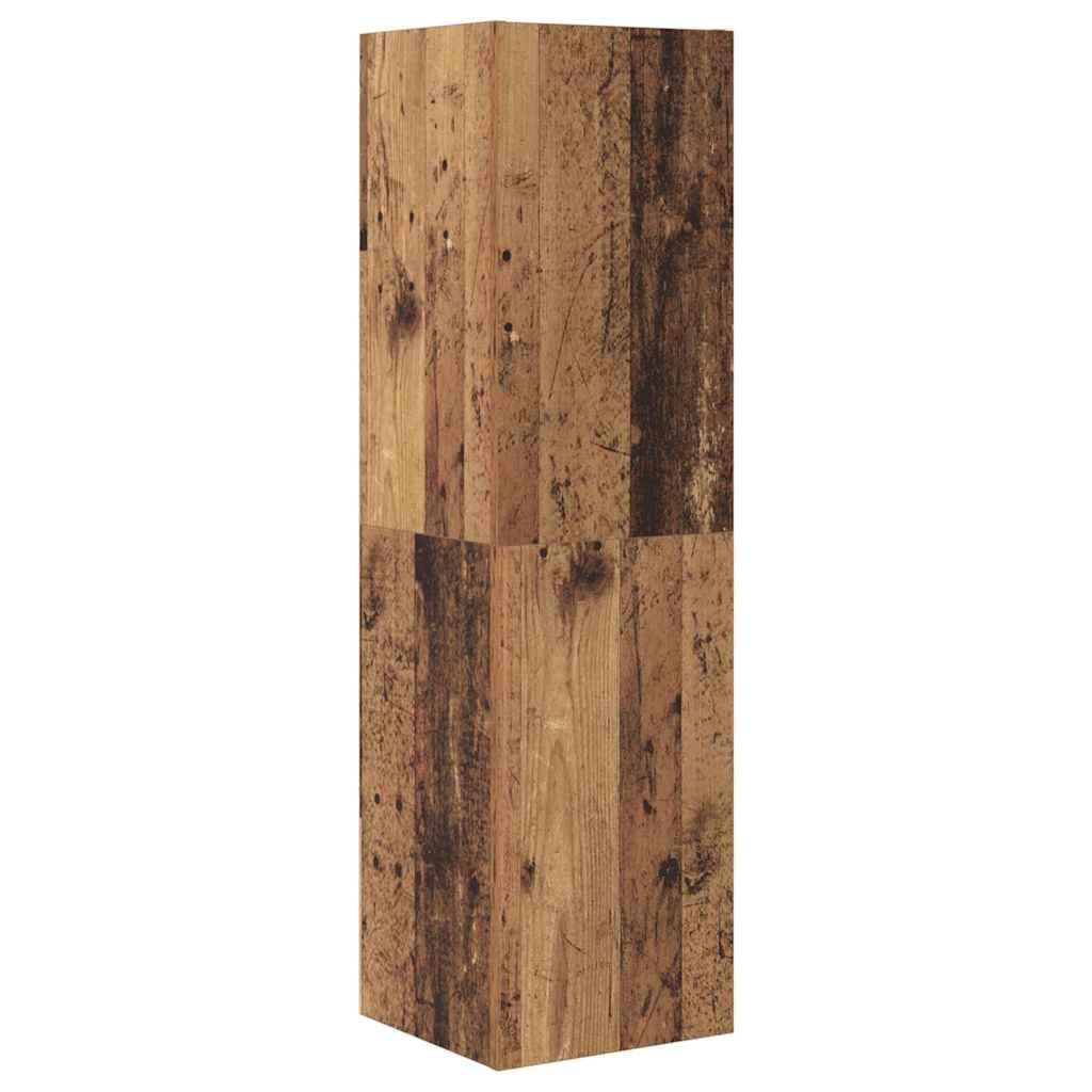 TV Cabinet Set with Drawer 4 pcs Old wood Engineered wood