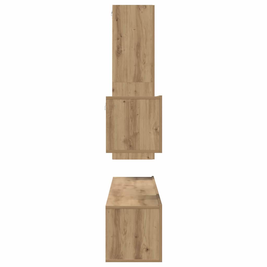 TV Cabinet Set with Drawer 4 pcs Artisan oak 30.5 x 30 x 110 cm