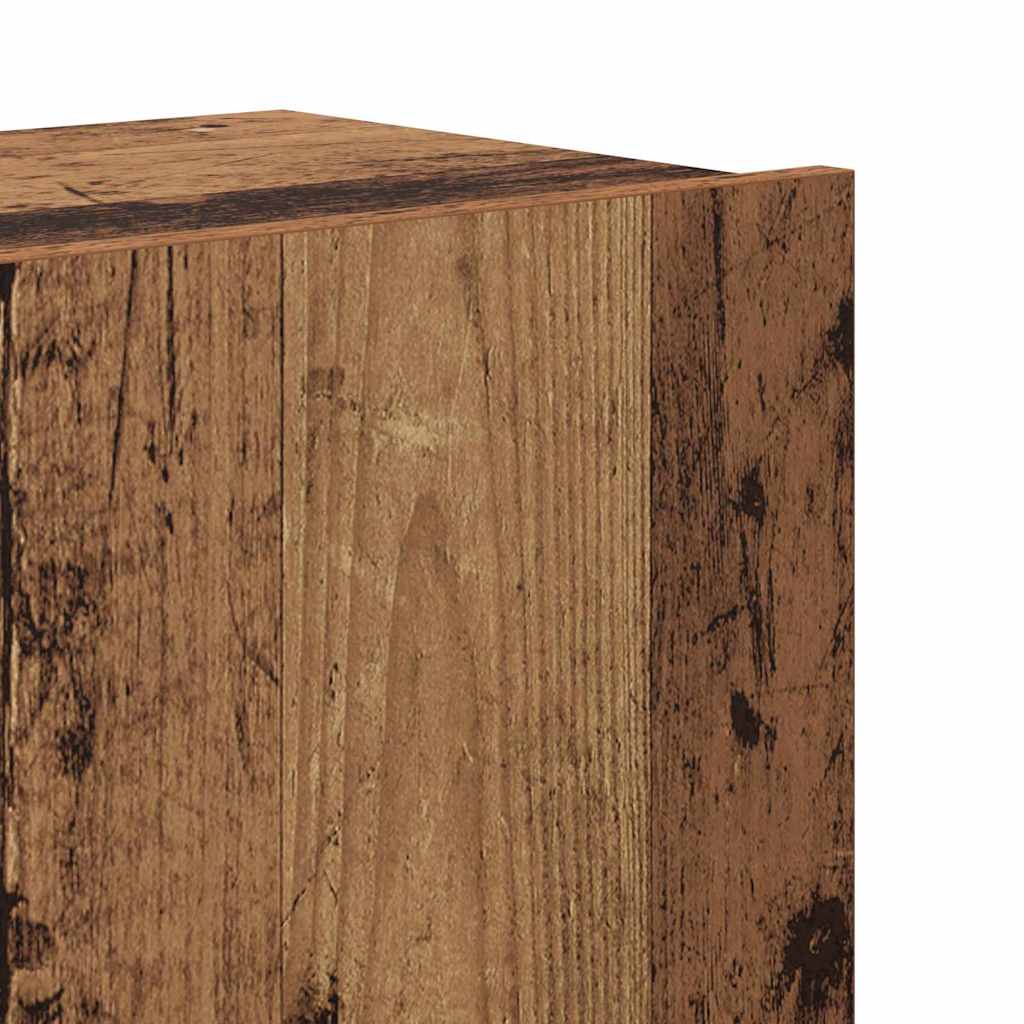 TV Cabinet Set Wall-mounted 6 pcs Old wood 80 x 30 x 30 cm Wood