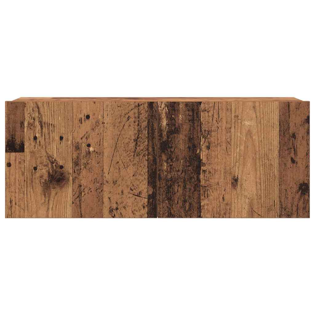 TV Cabinet Set Wall-mounted 6 pcs Old wood 80 x 30 x 30 cm Wood