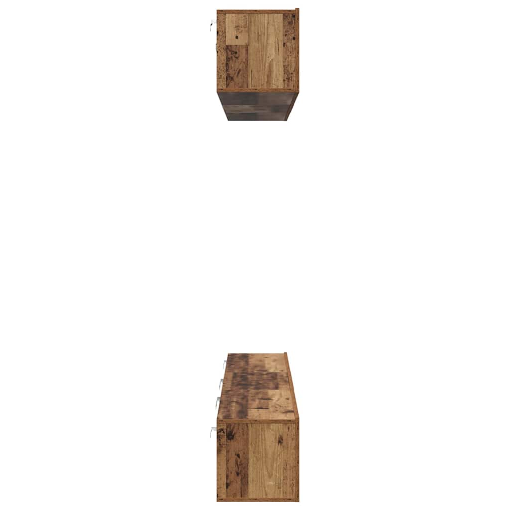 TV Cabinet Set 6 pcs Old wood 80 x 30 x 30 cm Engineered wood