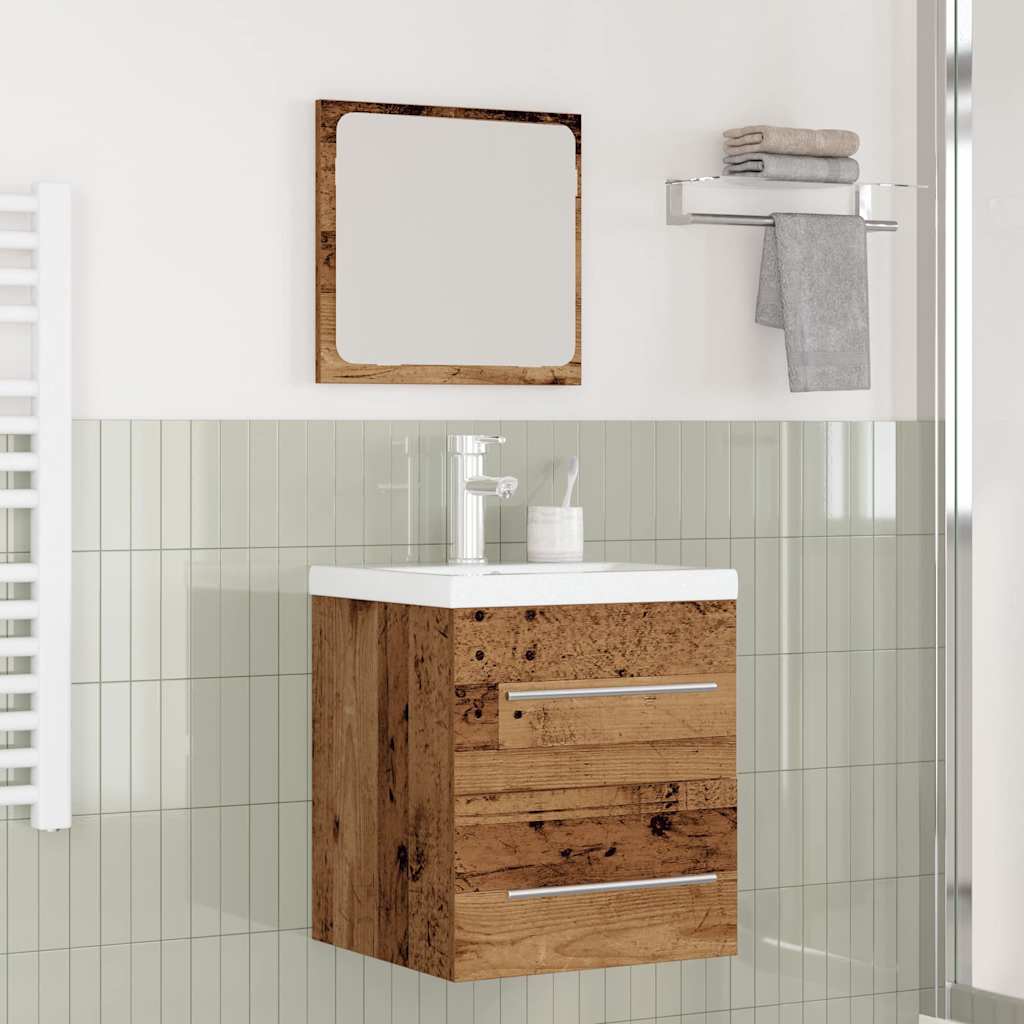 Bathroom Furniture Set 2 pcs Old wood 41 x 38.5 x 48 cm