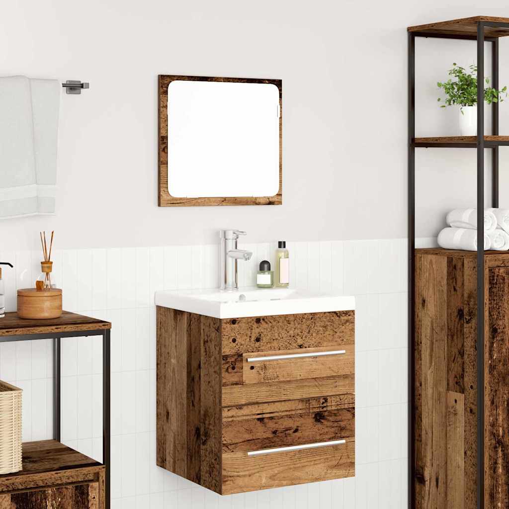 Bathroom Furniture Set 2 pcs Old wood 41 x 38.5 x 48 cm