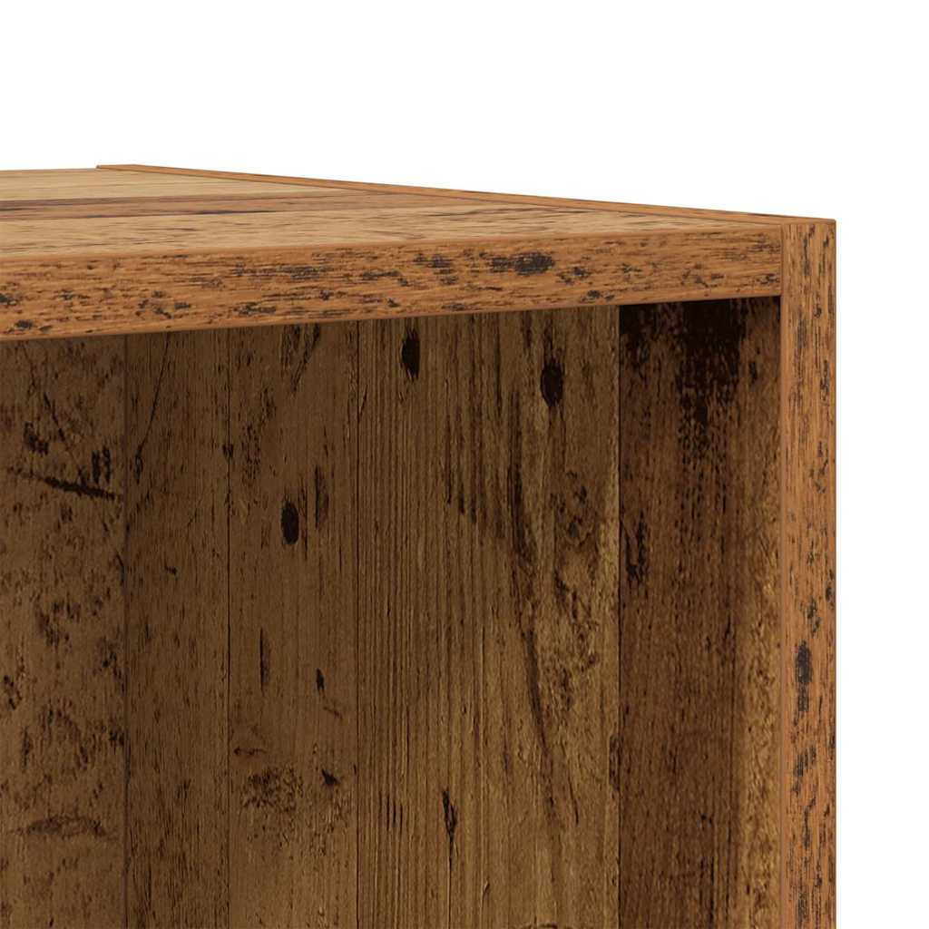 TV Cabinet Set Wall-mounted 2 pcs Old wood 37 x 37 x 142.5 cm