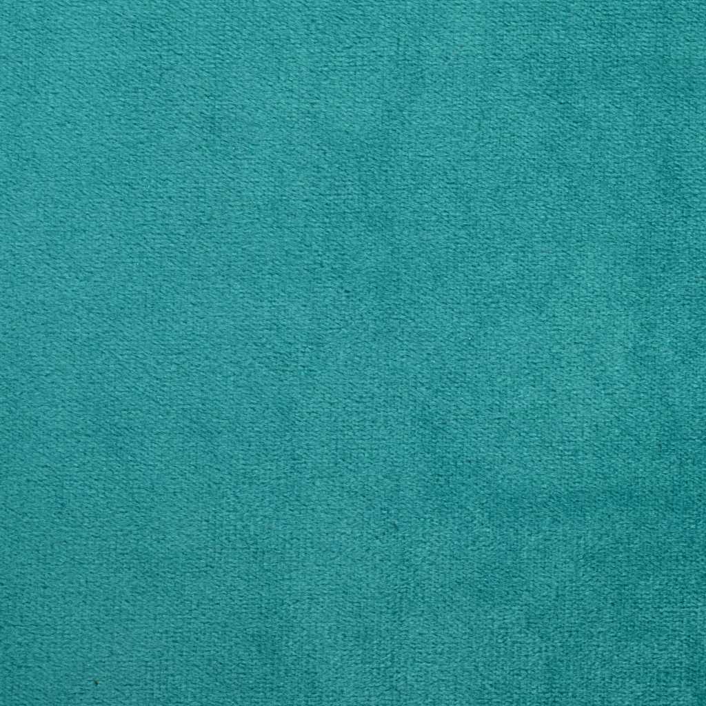 Corner Bed Frame with Headboard Turquoise 90 x 190 cm Velvet