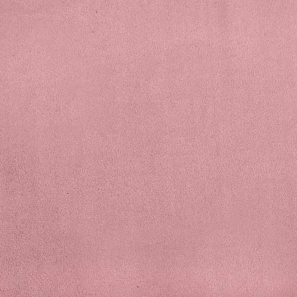 Corner Bed Frame with Headboard Pink 100 x 200 cm Velvet