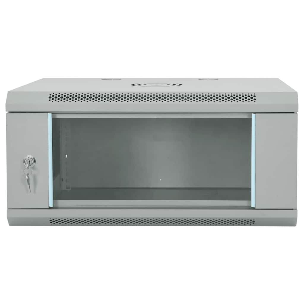 Network Cabinet with Storage Grey 60 x 45 x 28 cm Steel