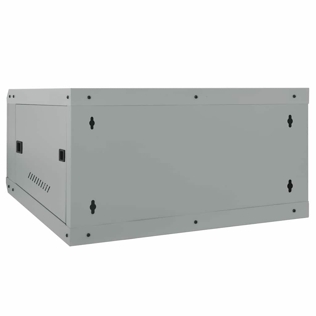Network Cabinet with Storage Grey 60 x 60 x 35 cm Steel