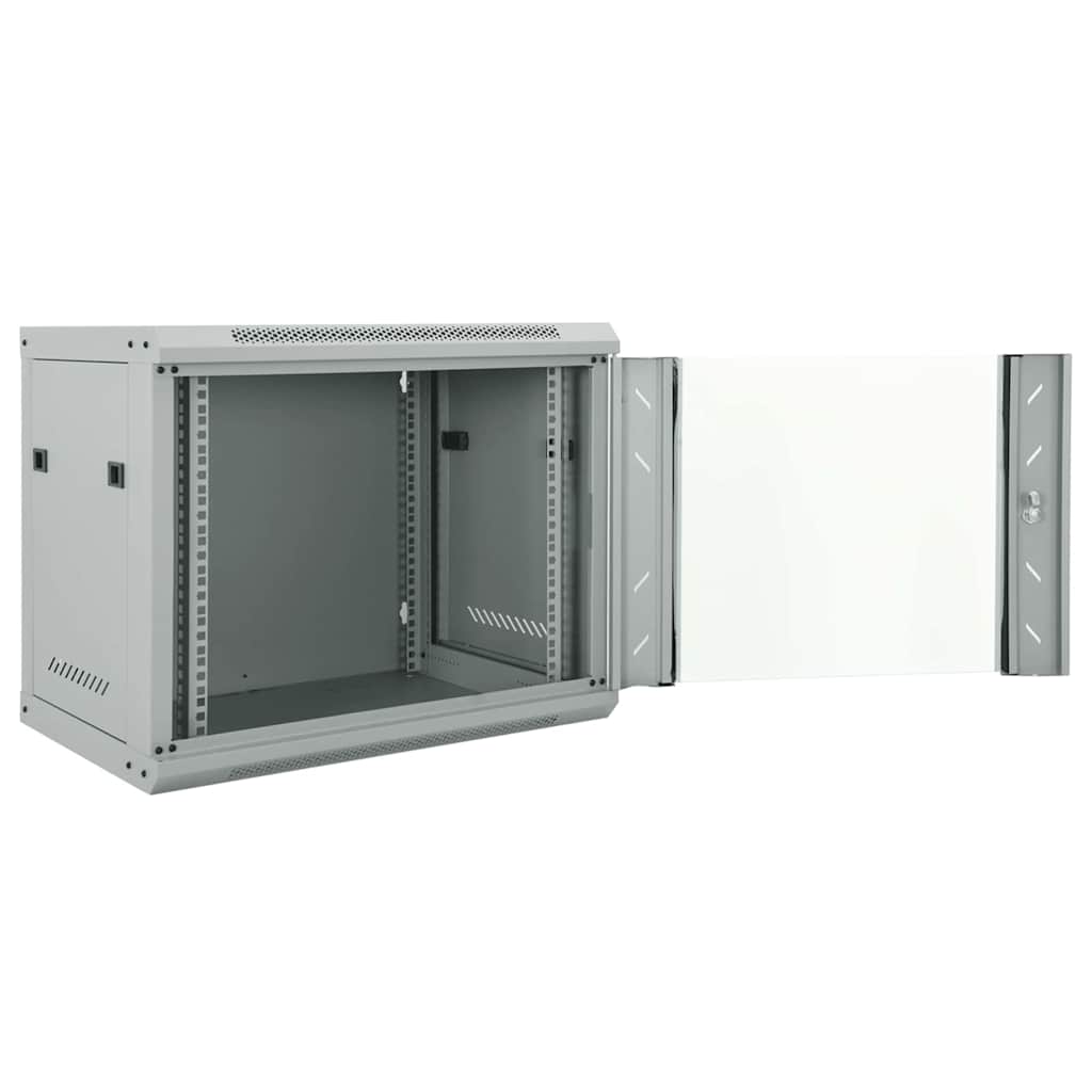 Network Cabinet with Storage Grey 60 x 45 x 50 cm Steel