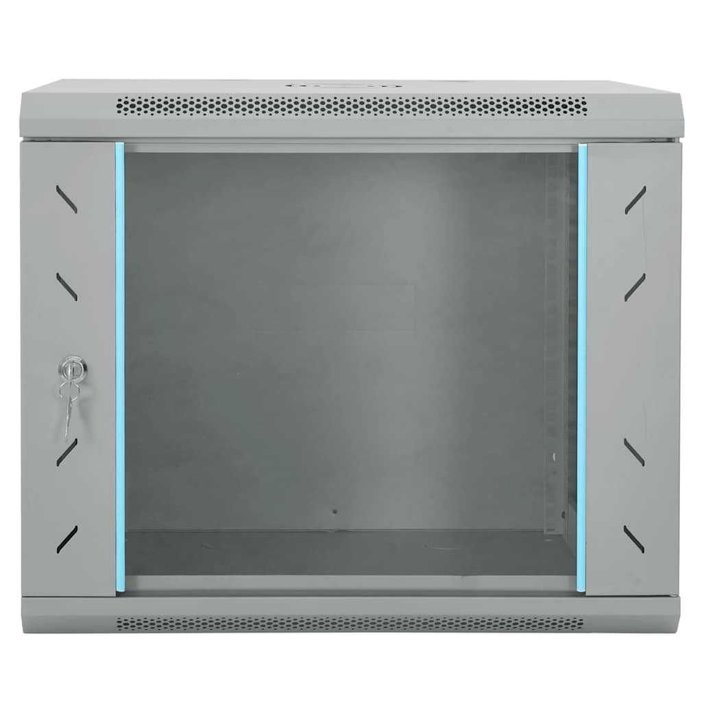 Network Cabinet with Storage Grey 60 x 45 x 50 cm Steel