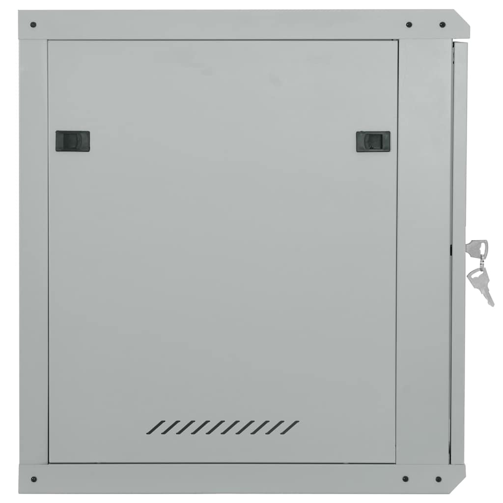 Network Cabinet with Storage Grey 60 x 60 x 65 cm Steel