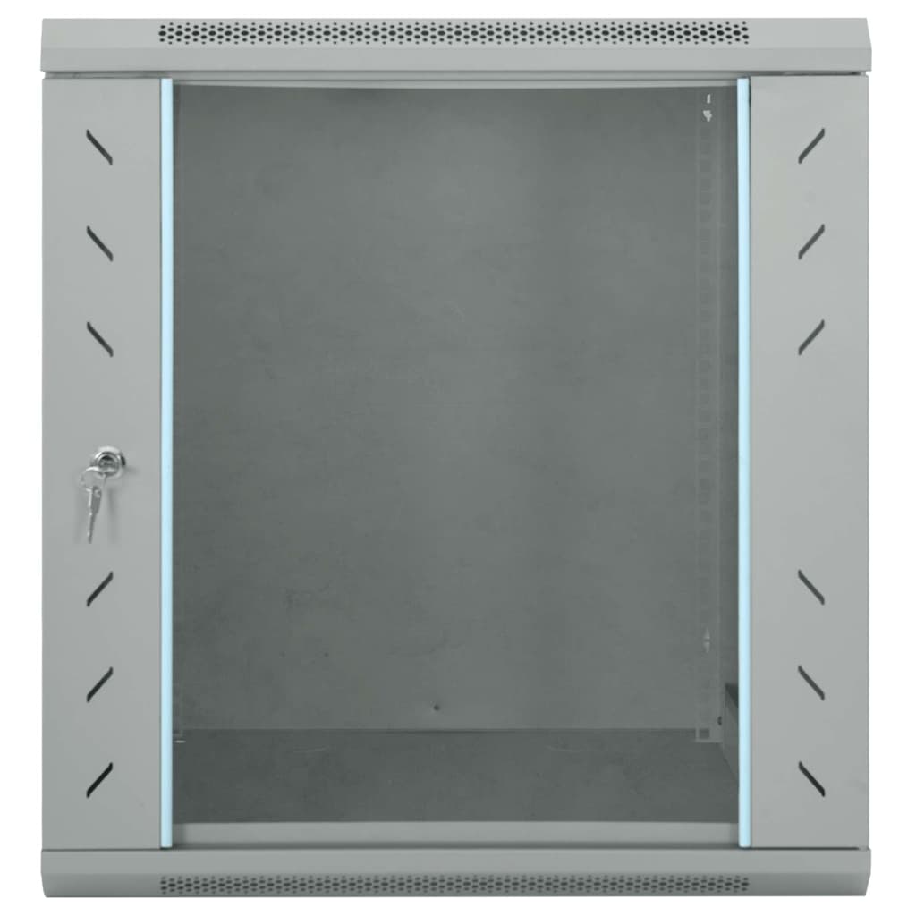 Network Cabinet with Storage Grey 60 x 45 x 65 cm Steel