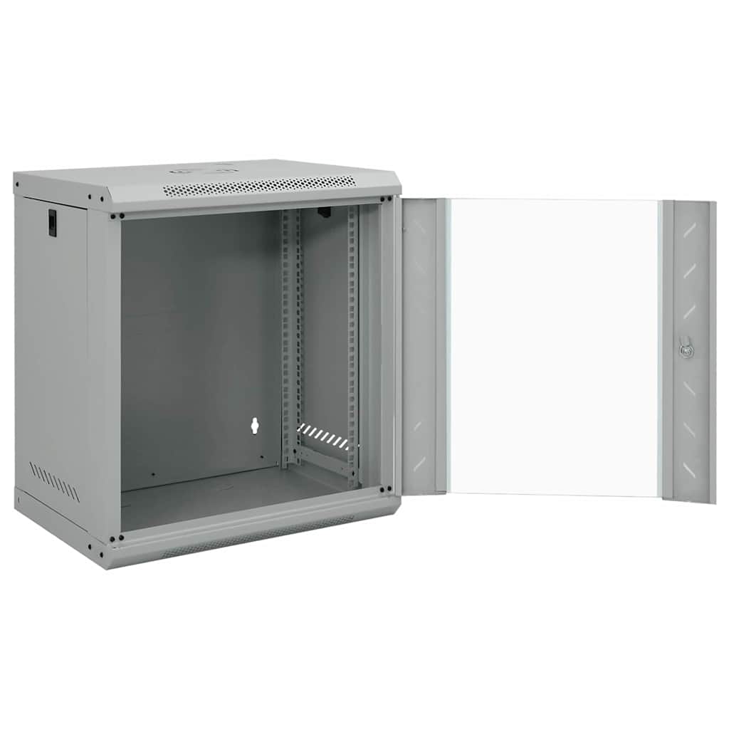 Network Cabinet with Storage Grey 53 x 45 x 60 cm Steel