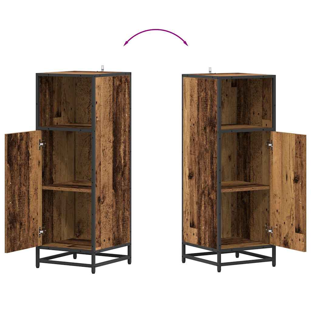 Bathroom Furniture Set with Shelf Old Wood 35 x 37.5 x 100 cm