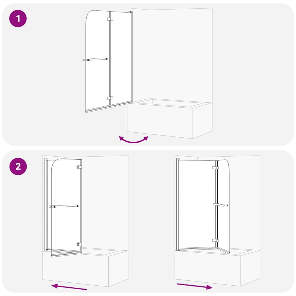 Shower Enclosure Gold 120 x 140 cm ESG Glass and Aluminium