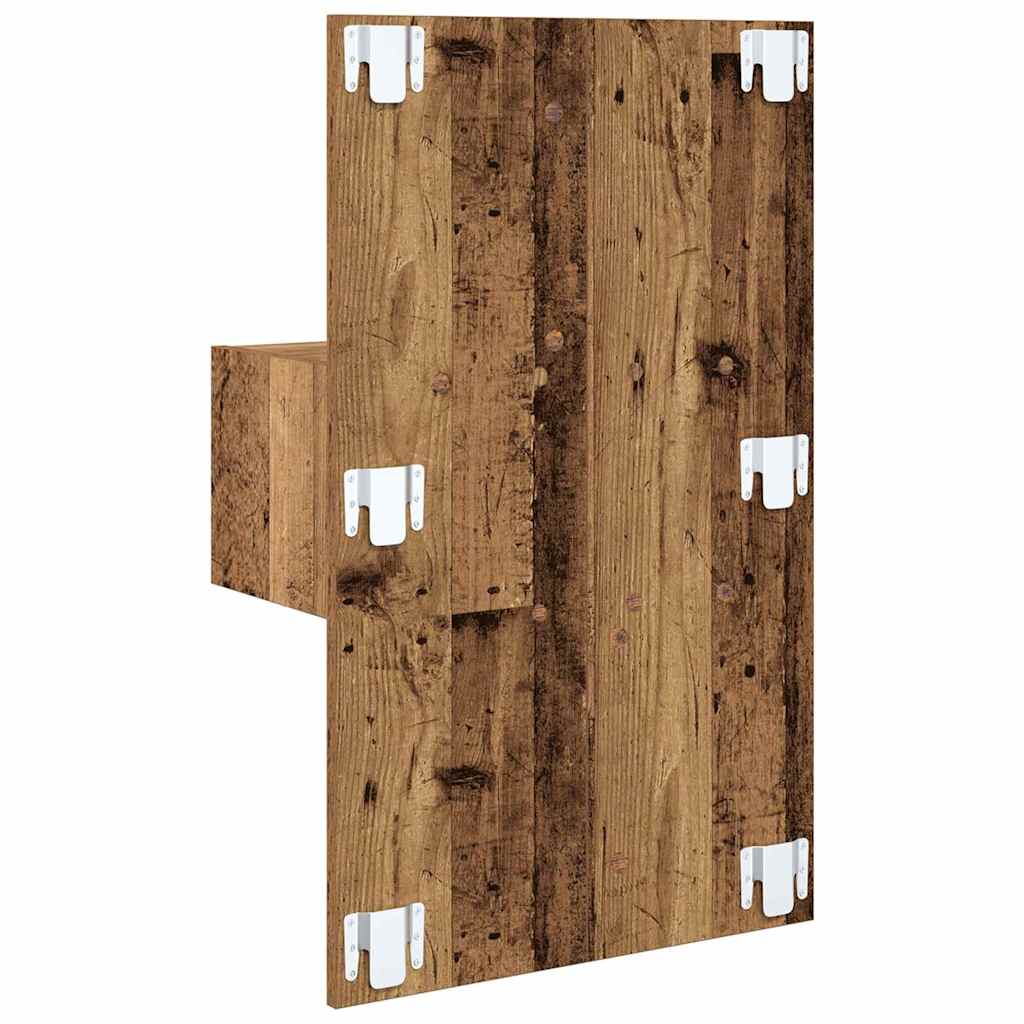 Bed Cabinet 2 pcs Old wood 48.5 x 32.5 x 80 cm Engineered wood