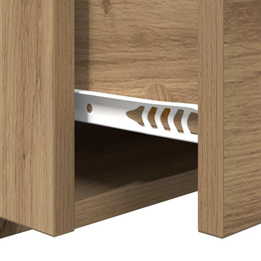 Bed Cabinet with Drawer 2 pcs Artisan oak 48.5 x 32.5 x 80 cm