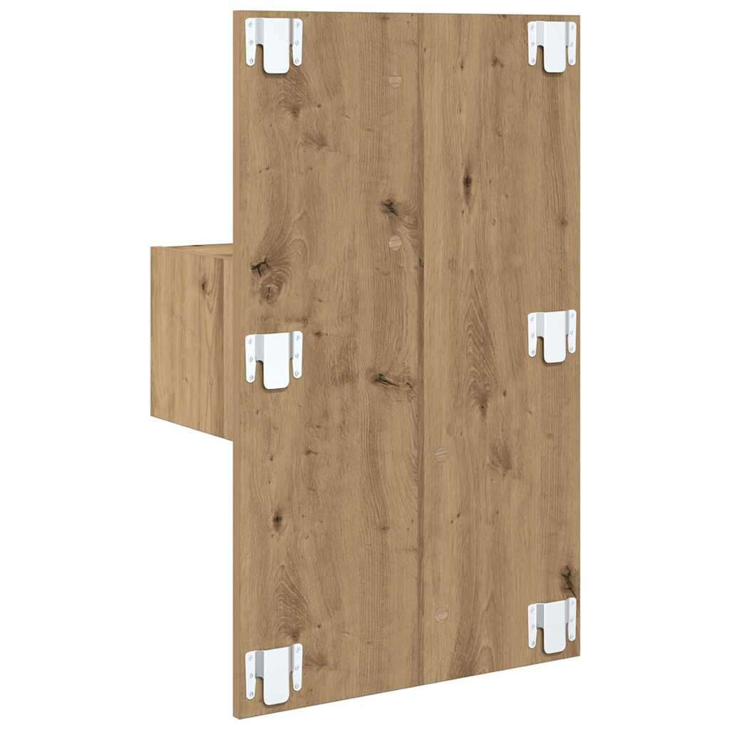 Bed Cabinet with Drawer 2 pcs Artisan oak 48.5 x 32.5 x 80 cm